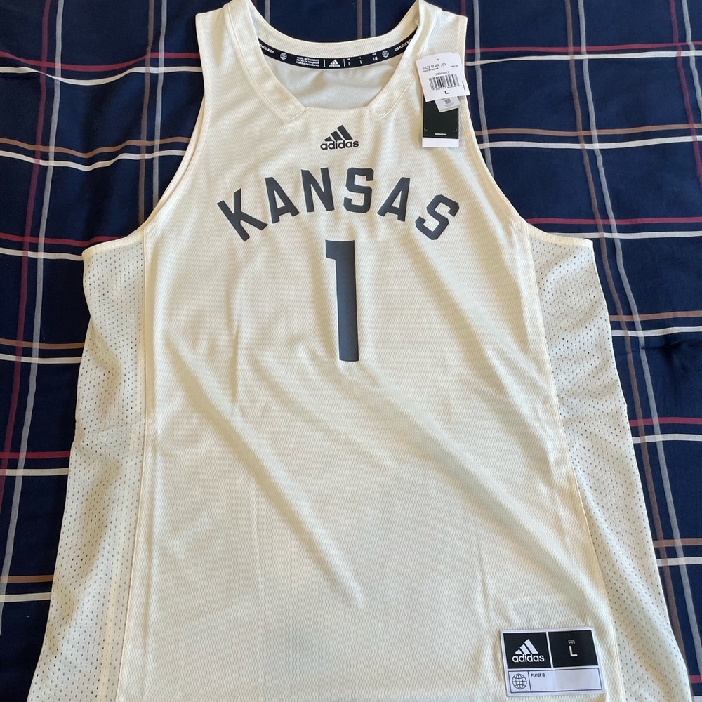 Adidas Kansas KU Jayhawks Reverse Retro Basketball Jersey (1) Medium (1) Large